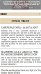 Mobile Screenshot of emploi.italieaparis.net